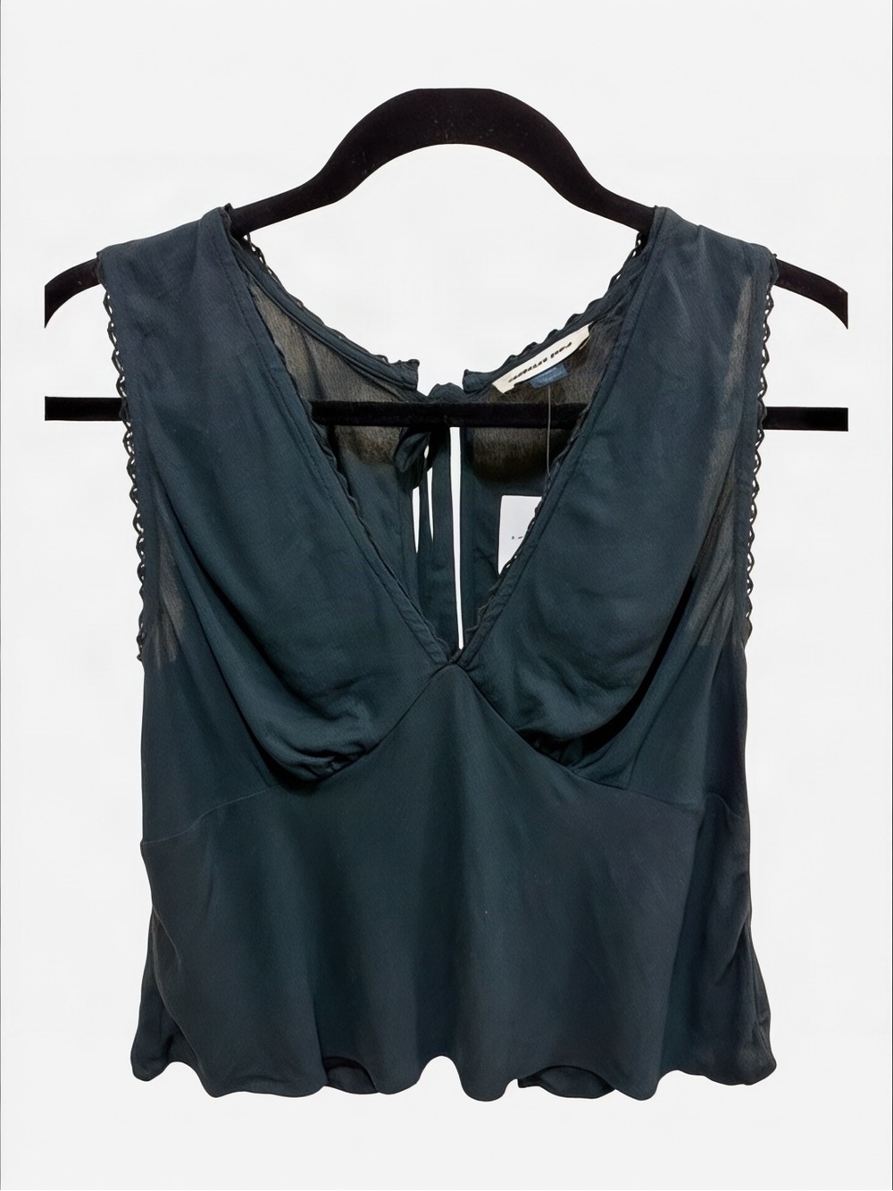 Women’s Black Deep V Neck Top *NWT